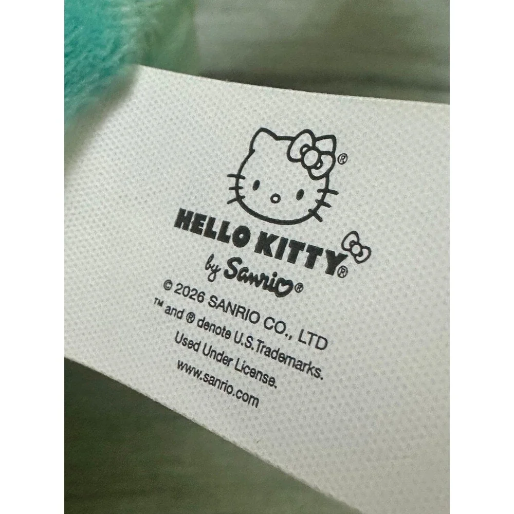 Hello Kitty Year of the horse Plush in Teal, Yellow & Red Bow